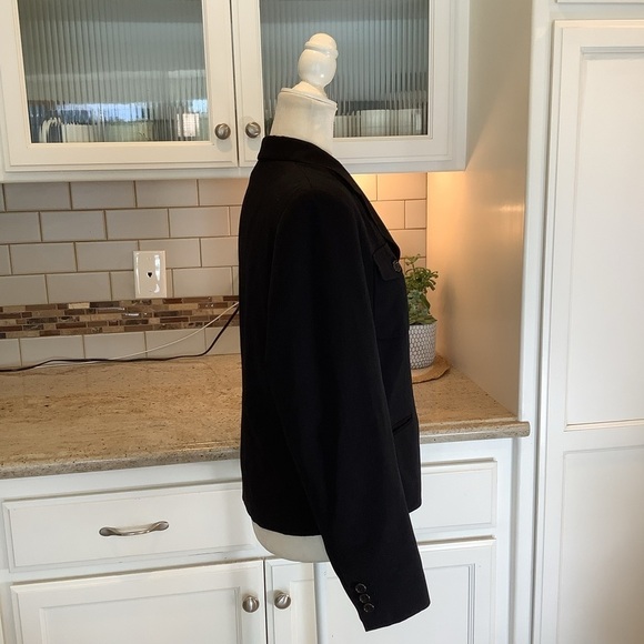 Victor Victoria Black Blazer Wool EU Size 46 - Picture 3 of 8